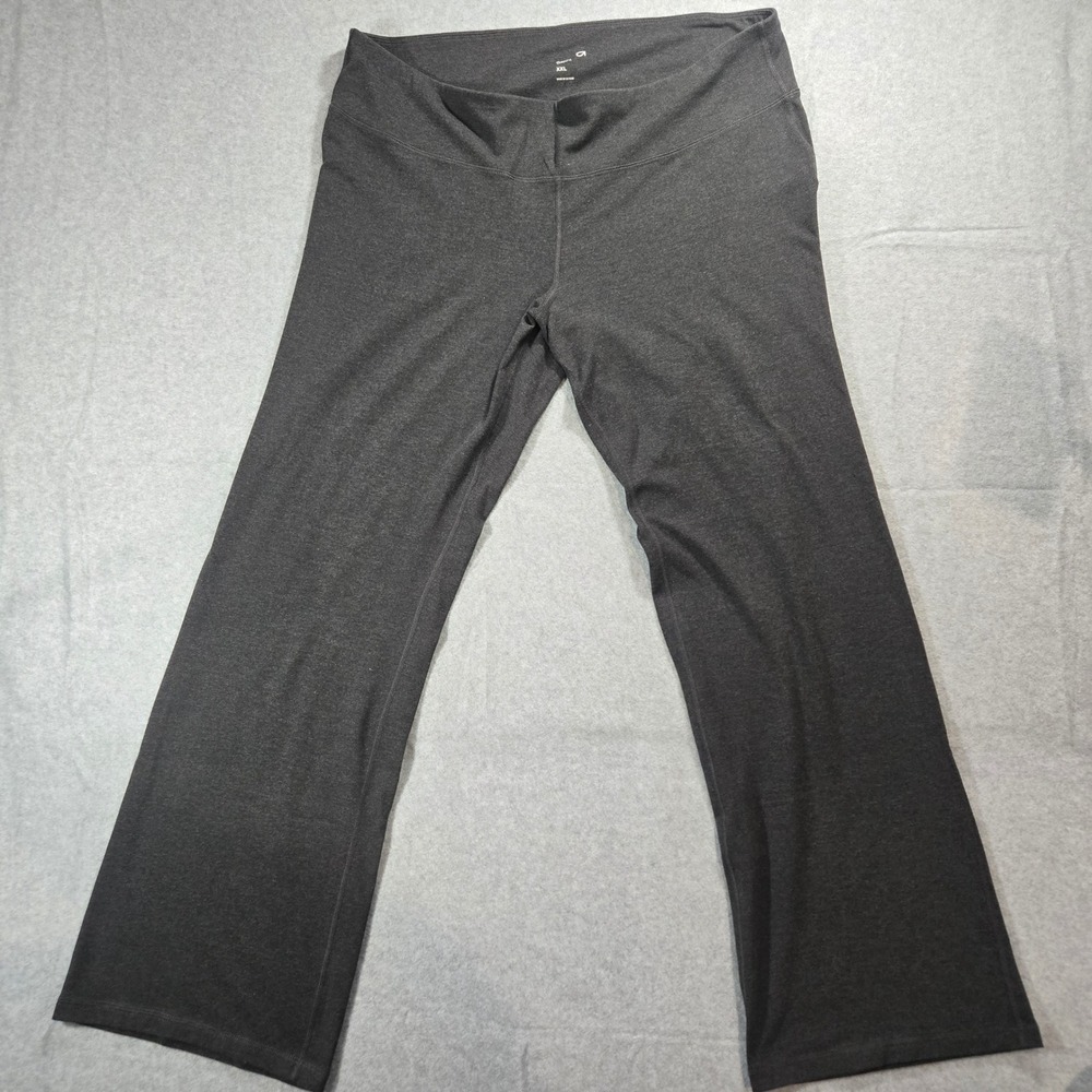 GapFit Womens XXL Dark Grey Heather Flare Leg Yoga Athletic Pants Stretch